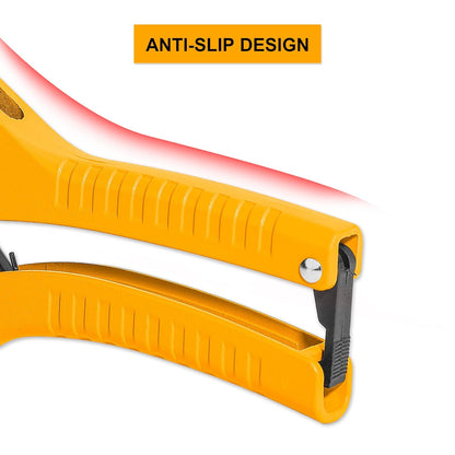 INGCO PVC Pipe cutter Ratchet-type Tube and Pipe Cutter for Cutting O.D. PEX, PVC, and PPR Hoses and Plumbing Pipes up to 5/8"，Uesful for Household, Maintenance, Plumber HPCS05428