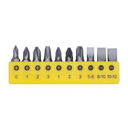 Stanley 68-071-23 26-Piece Insert-Bit Chrome-Vanadium Screwdriver Set For Home, Diy, Professional & Industrial Use Ideal For Electrical & Plumbing Tasks, Yellow & Black - Chrome Vanadium Steel