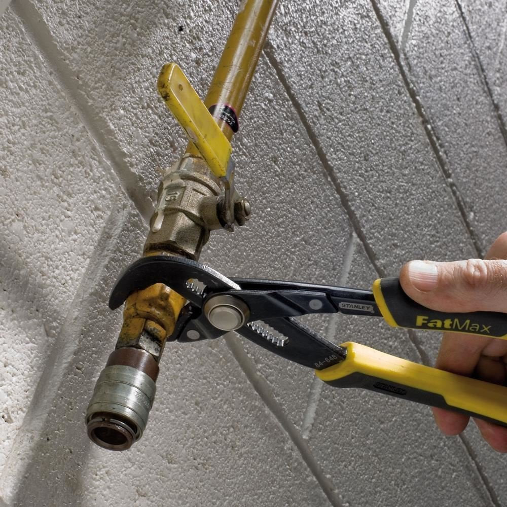 STANLEY 0-84-647 FATMAX Groove Joint Plier with Push Lock Button, 8/200 mm