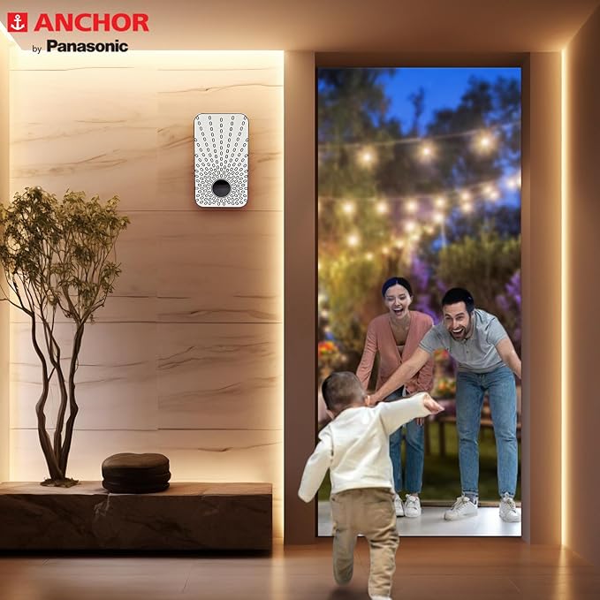 Anchor by Panasonic Dual Tone Doorbell | Calling Bell for Home | Door Bell for Office, School