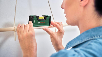 BOSCH Spirit Level 12cm | Compact & Portable | High-Precision Bubble for Accurate Readings | Durable Aluminum Construction | Ergonomic Design for Comfortable Grip | Ideal for Small-Scale Projects