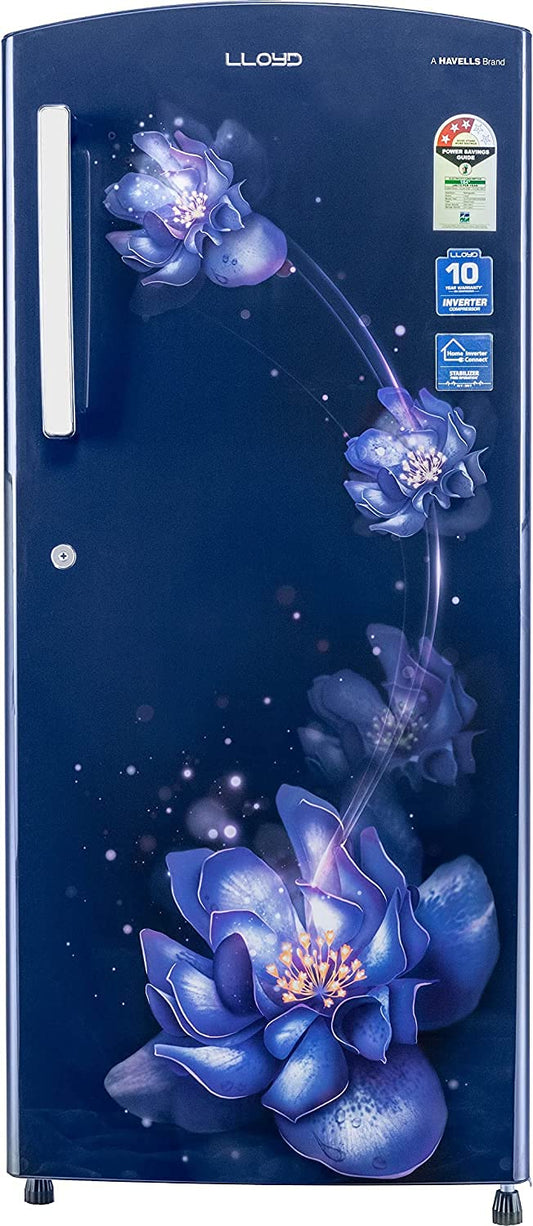 Havells-Lloyd 255 L 3 Star Inverter Direct Cool Single Door Refrigerator (GLDF273SSBT2PB Stellata Blue), Free 1 Year Extended warranty