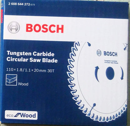 Bosch Professional Circular Saw Blade For Wood 4''/ 100mm Dia, 20mm Bore, 30 Teeth, Pack Of 1