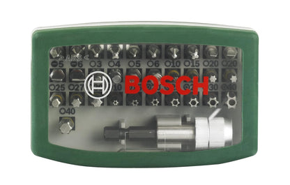 Bosch Metal Screwdriver Bits Kit | For All Power Tool Brands | Quick Change | Includes PH, PZ, S, HEX, Torx & Tamper-Proof Bits | All-in-One Bit Set for Daily Tasks | Compact & Handy Storage Case