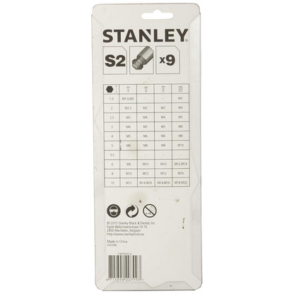 STANLEY STMT94162-8 Metric Extra Long Ball End Hex Key (9 pc)