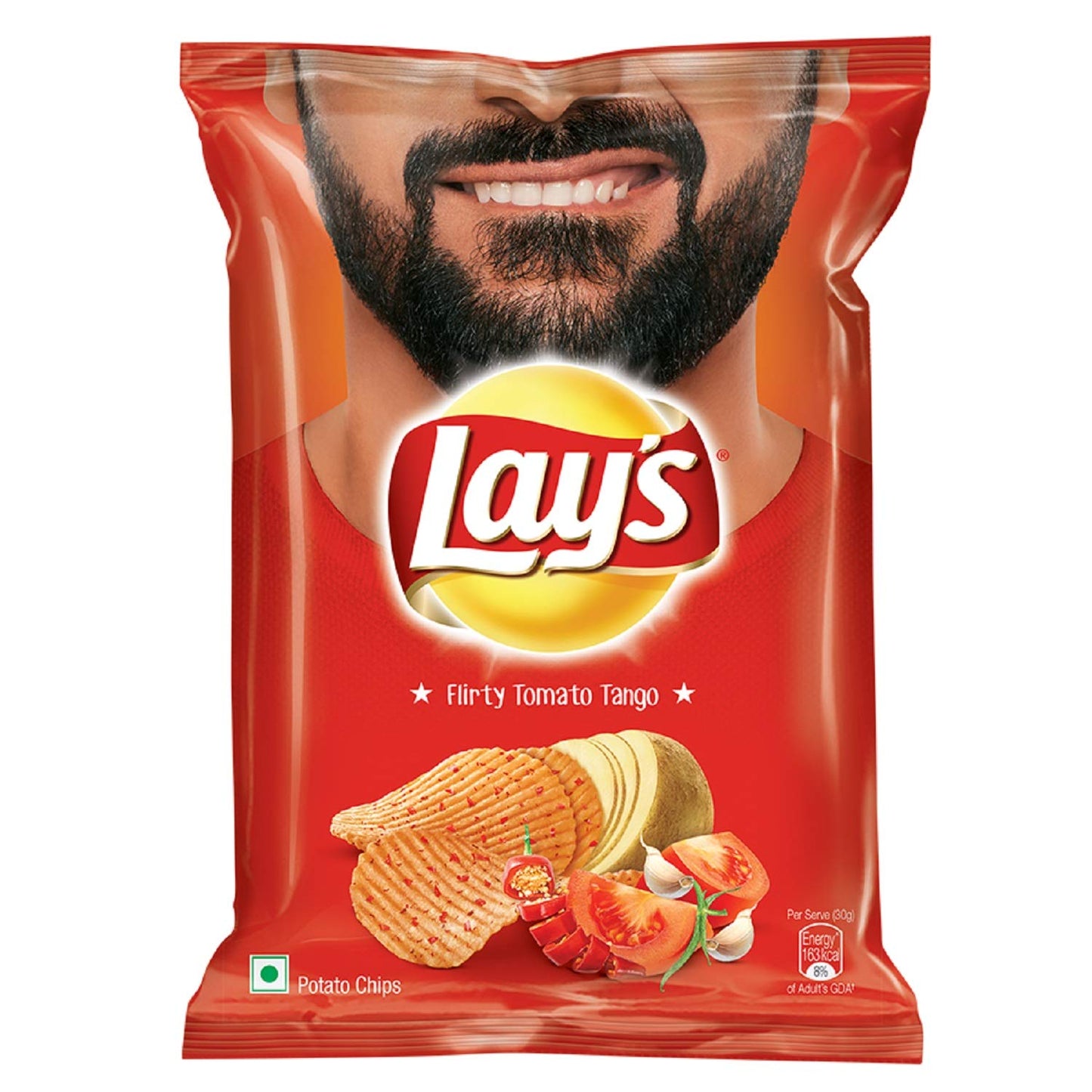 Lay's Potato Chips - Spanish Tomato Tango Pouch, Spicy, 90 Grams