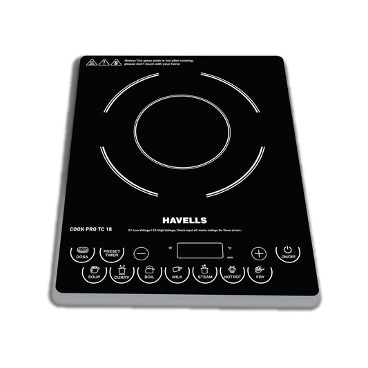 Havells Cook Pro TC-18| Up to 9 Cooking Modes| Digital Display for Time & Power| Precision control with a single glide| 1 Year Door Step Warranty By Havells