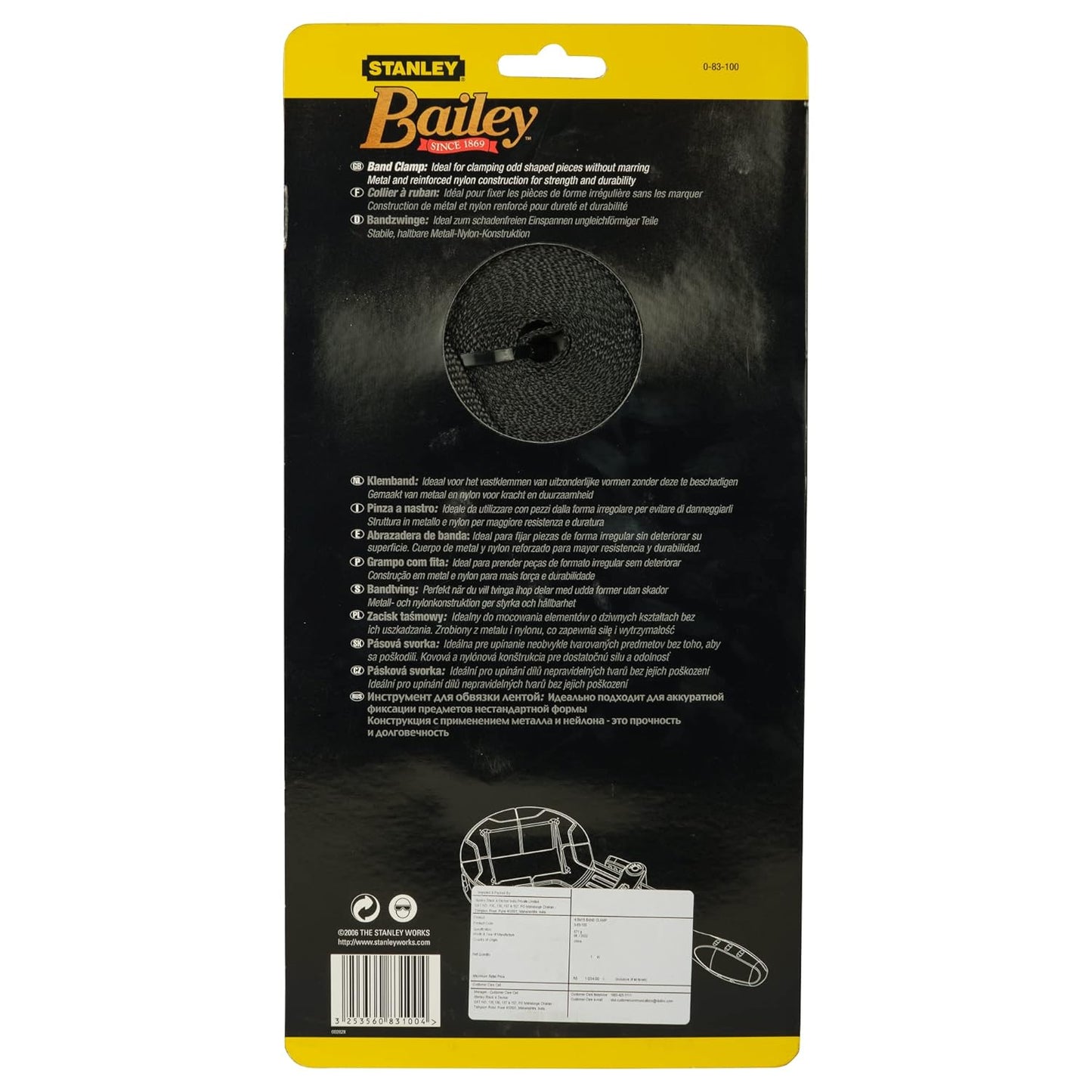 STANLEY 0-83-100 Band Clamp