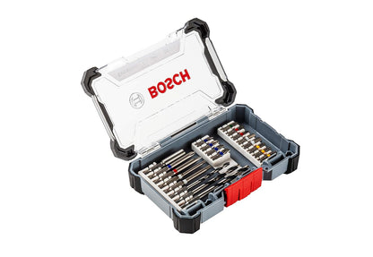 Bosch Pick & Click Extra Hard Drill and Drive Mixed Bit Set, S2 Modified Steel, For Screwdriving & Nut Driving (20-pieces)