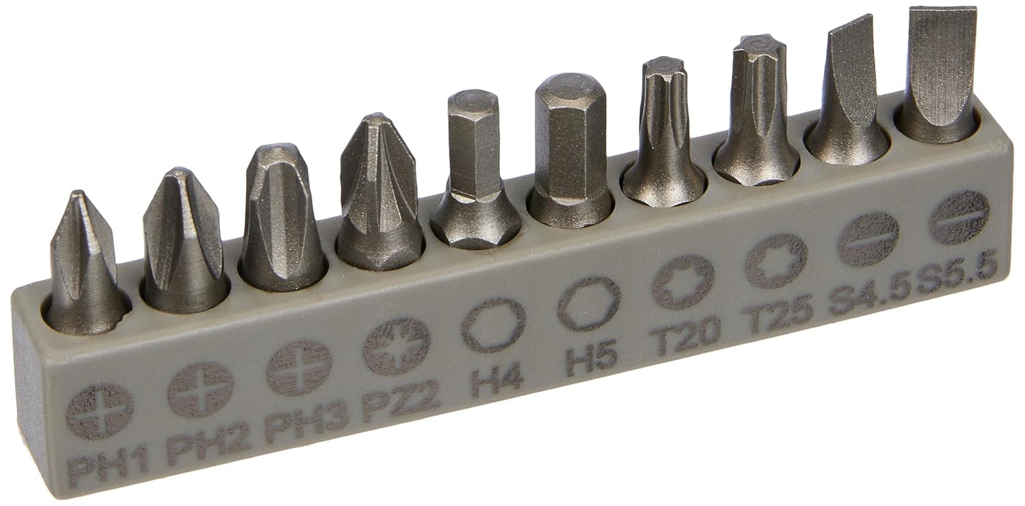 Bosch Professional 11-piece screwdriver bit set with metal flexible extension (200mm)