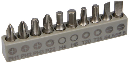 Bosch Professional 11-piece screwdriver bit set with metal flexible extension (200mm)