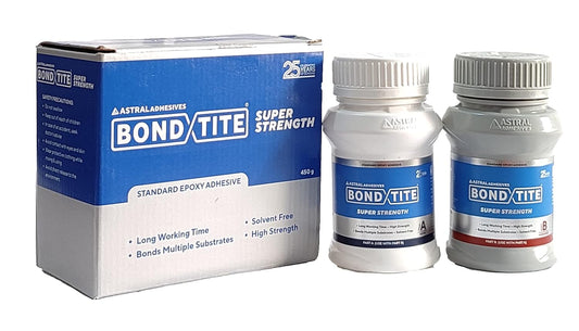 Bondtite Super Strength - 2-Part Epoxy Adhesive for Metals, Ceramics, Wood, Leather, Rubber, Marble, Glass - 450g