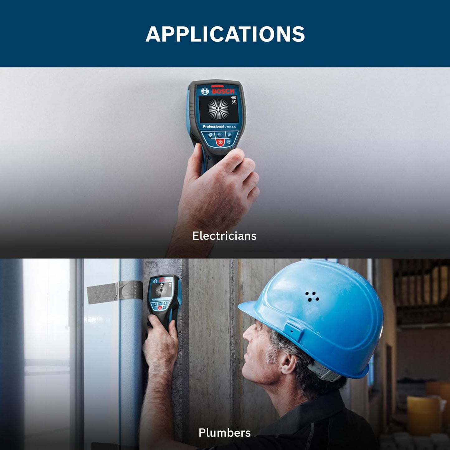 Bosch D-TECT120 Wall and Floor Detection Scanner (Blue)