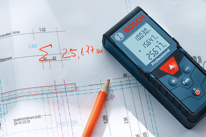 BOSCH GLM 40-12 Laser Measure | Precise Length, Area & Volume | Easy-to-Read Display | IP54 Durable | Memory Function for Fast Measurements|Compact & Pro-Grade Tool|1Yr Warranty|Batteries Not Included