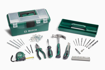 Bosch Hand Tool Kit 73 Pieces Set, With Handtools And Drill Bits, All In One Box