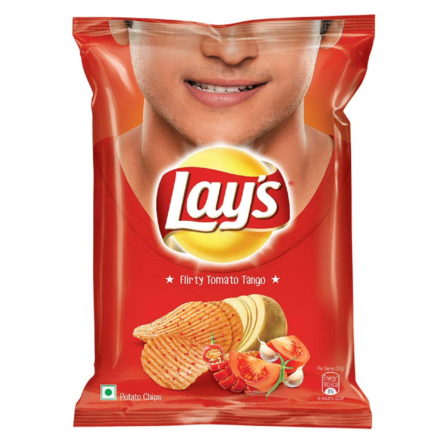 Lay's Potato Chips - Spanish Tomato Tango Pouch, Spicy, 90 Grams