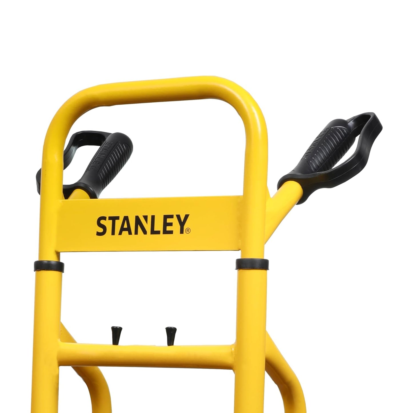 STANLEY SXWT-FT520 Steel Folding Handtruck,120kg Load Capacity,Ergonomic Handle with Knuckle Protection,10" Large Pneumatic Wheels,Foldable Base Plate,Open Dimn: 52x48x113 cm,Folded Dimn: 28x48x80 cm