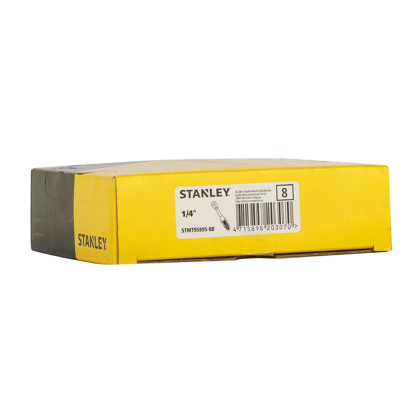 STANLEY STMT95895-8B Metal Quick Release Pear Head Ratchet (Yellow, 1/4 inches)