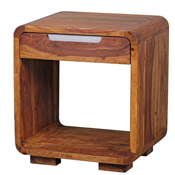 Udaipur Handicrafts Wood Bed Side Table
