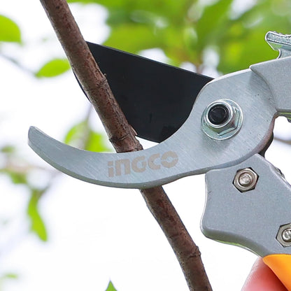 INGCO 8" Pruner for Gardening, Heavy Duty Plant Cutter, Heat Treatment Blade, Pruner Cutter, Garden Clippers, Garden Tools For Home