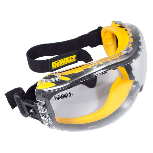 DEWALT Polycarbonate DPG82-11 Concealer Clear Anti-Fog Dual Mold Safety Goggle