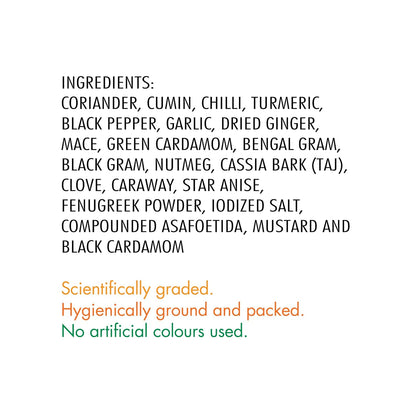 Everest Kitchen King Mixed Masala Powder 100G Carton, Turmeric