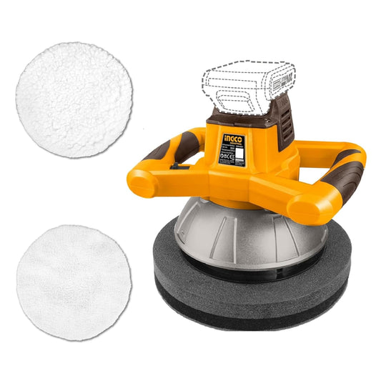 INGCO Cordless Polisher 254mm (Body Only), 2500RPM, Comfortable Handle, Ideal for Home Appliance, Furniture, Car Buffer