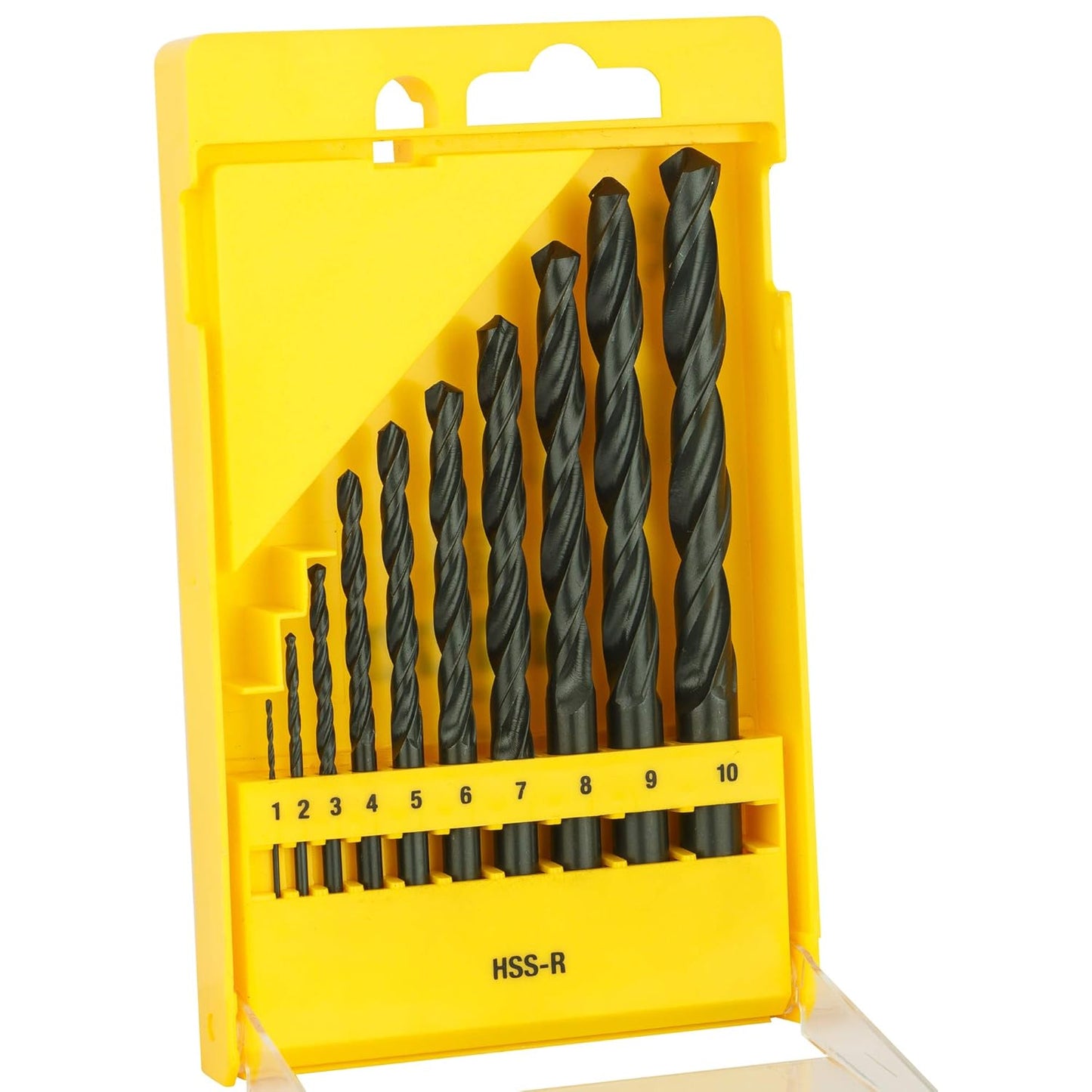 DEWALT DT5911-QZ HSS 1mm/2mm/3mm/4mm/5mm/6mm/7mm/8mm/9mm/10mm Metal Drill Machine Bit Set (Pack of 10)