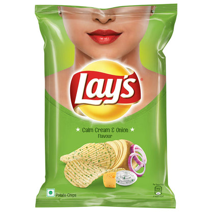 Lay's Potato Chips American Style Cream and Onion Flavour Party Pack, 177 Gram