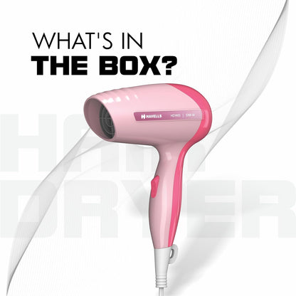 Havells 1200W Powerful Hair Dryer|Overheat Protection|2 Heat Settings (Hot/Warm)|Heat Balance Technology|Premium Pink|Your Perfect Blow Dry Companion For Effortless Hair Styling|Hd1903-1200 Watts