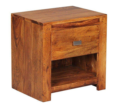Udaipur Handicrafts Wood Bed Side Table