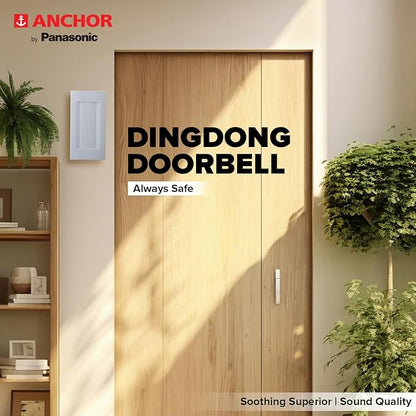 Anchor by Panasonic Capton Ding Dong Doorbell | Calling Bell for Home | Door Bell for Office, School