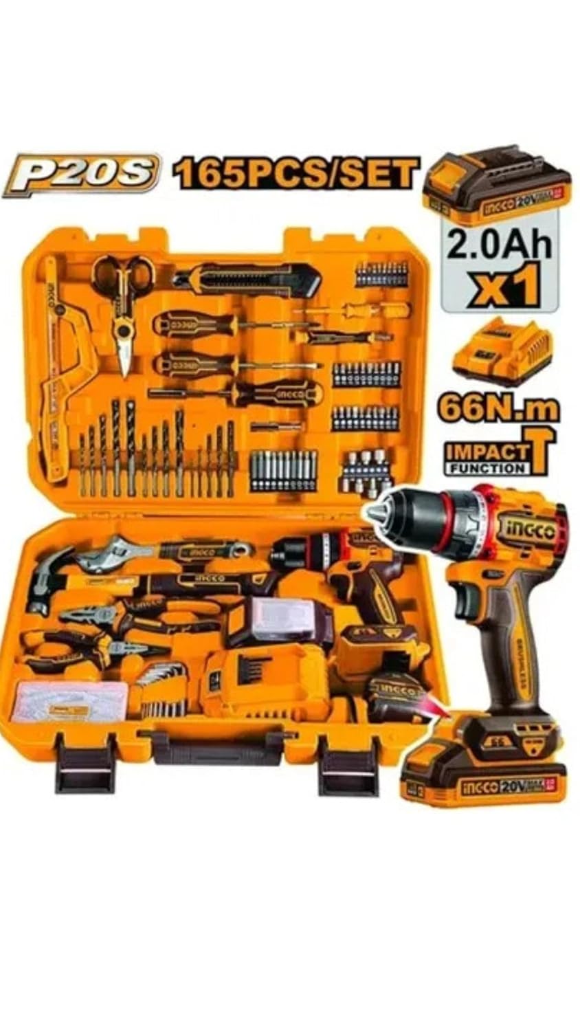 INGCO 165 Pcs Tools Kit Set, HKTHP11651