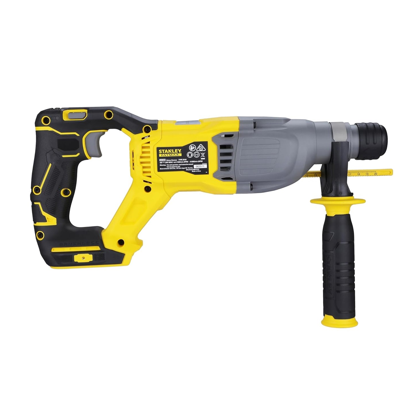 STANLEY FATMAX SBH900-B1 20V, Variable speed switch, 1500 rpm, 20 mm Cordless Brushless SDS Rotary Hammer (Bare Tool)