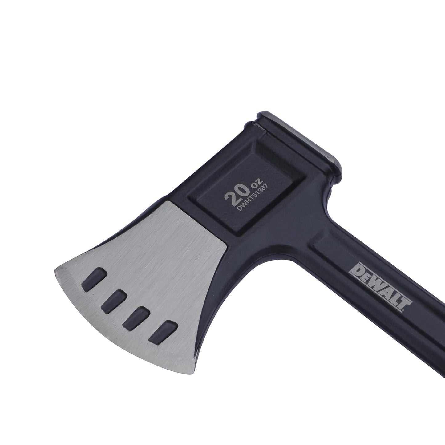 DEWALT DWHT51387-0 Steel Campers Axe with Extra-Wide Chisel Blade for Cleaner Cuts on Brick & Masonry, 567 grams, YELLOW & BLACK