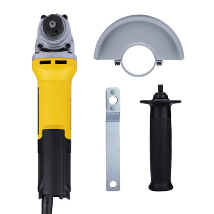 DEWALT DWE750T-IN,750Watt, 4" (100mm) Ultra SLIM Heavy Duty Angle Grinder Engineered For Heavy Duty Applications with Spindle Lock and Toggle Switch, 2 Year Manufacturer Warranty(SIDE HANDLE INCLUDED)
