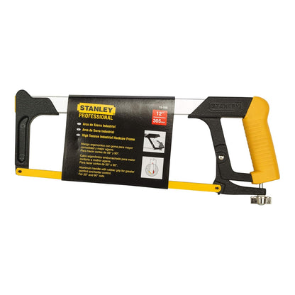 STANLEY 15-166 305mm/12'' Steel Frame Hacksaw (Yellow & Black)