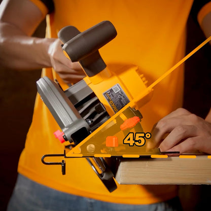 INGCO 20V Cordless Circular Saw 185mm, Brushless Electric Saw 4800 RPM, Maximum Cutting Depth 65mm with 1Pcs 5.0Ah Battery Pack, 1Pcs Fast Charger CSLI18513