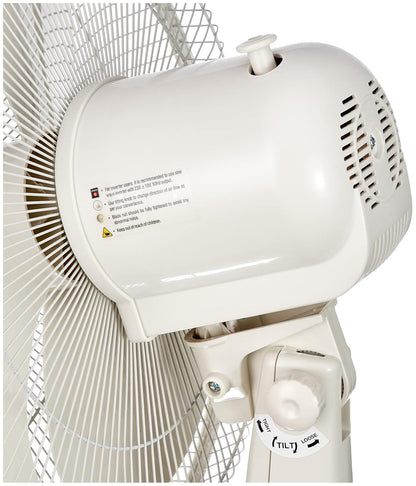 Havells 400mm Swing Pedestal Fan | 120 Ribs Guard Safety, Smooth Oscillation, Heavy Base For Stability, 3 Star | High Air Delivery, Aesthetic Design, Telescopic Arrangement | (Pack of 1, Off White)
