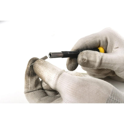 STANLEY STHT68010-8 Magnetic Holder Ratcheting Screwdriver with 10 Bits, 3-Position Audible Ratcheting Mechanism,Comes with Patented Bit Storage System, Ideal for Machines, Cars & General Repair Tasks