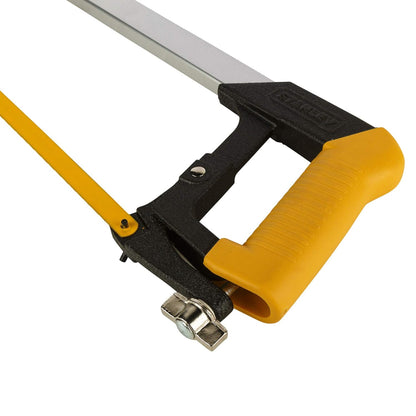 STANLEY 15-166 305mm/12'' Steel Frame Hacksaw (Yellow & Black)