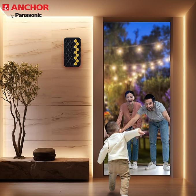 Anchor by Panasonic Dual Tone Doorbell | Calling Bell for Home | Door Bell for Office, School