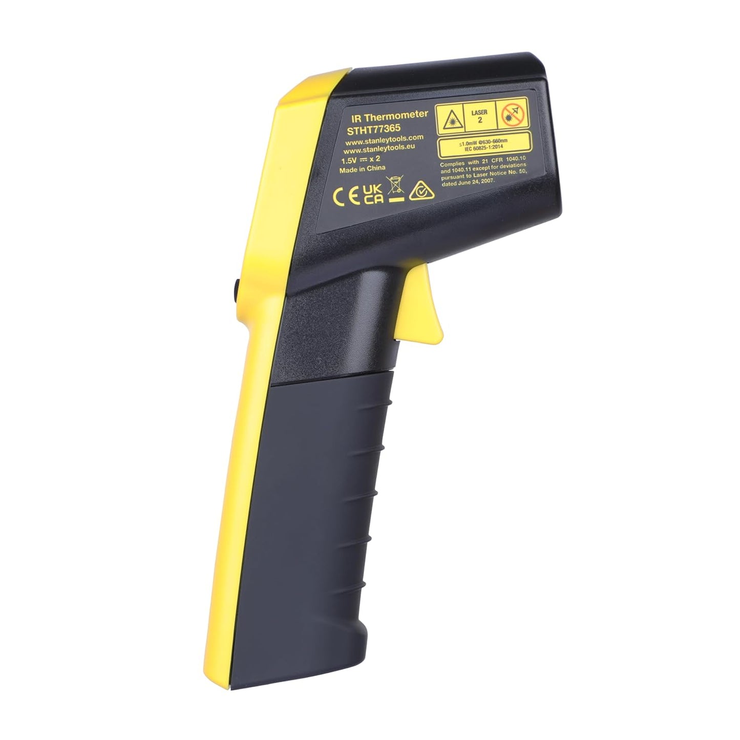 STANLEY STHT0-77365 High Accuracy Industrial Digital Infrared Thermometer With -38°C To 520°C Temperature Range & IP 20 For Dust Protection, 6 Months Warranty (Not for human body temperature)