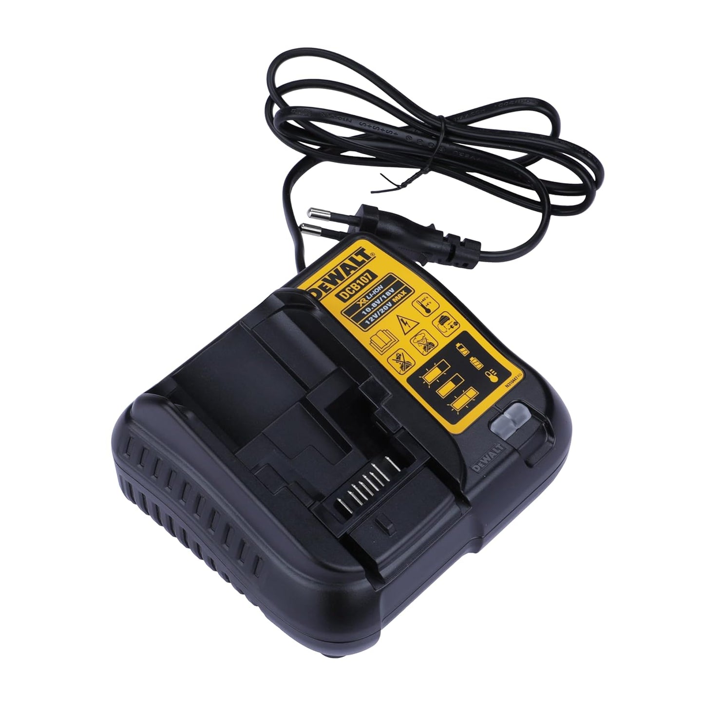 DEWALT DCB107-B1 Multi Voltage XR Compact Charger for Charging DEWALT Li-ion Batteries