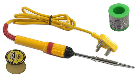 3 in 1 Electric Soldering Iron Tool Kit - Soldering Iron - 25W / Solder - 50gm / Flux - 15gm
