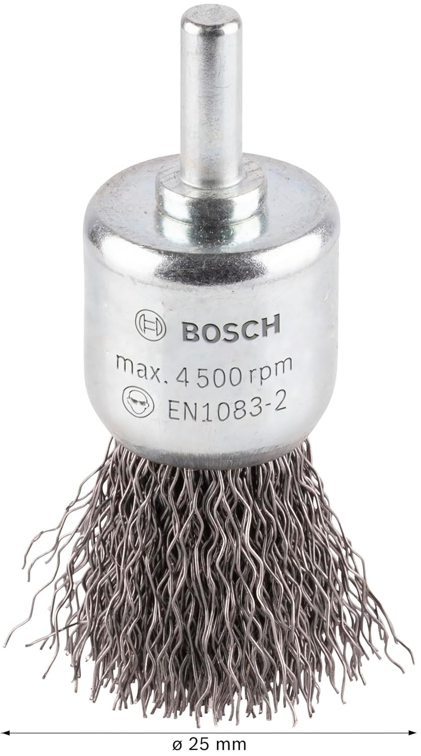 Bosch Professional 6mm Shank Pencil Brush 25mm Crimped,
