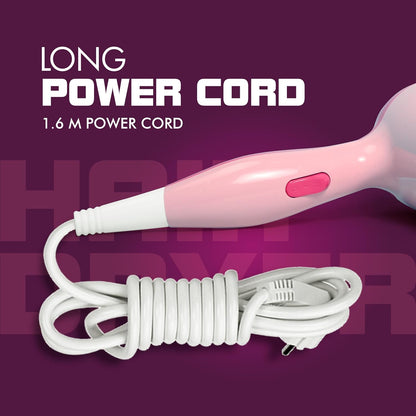 Havells 1200W Powerful Hair Dryer|Overheat Protection|2 Heat Settings (Hot/Warm)|Heat Balance Technology|Premium Pink|Your Perfect Blow Dry Companion For Effortless Hair Styling|Hd1903-1200 Watts