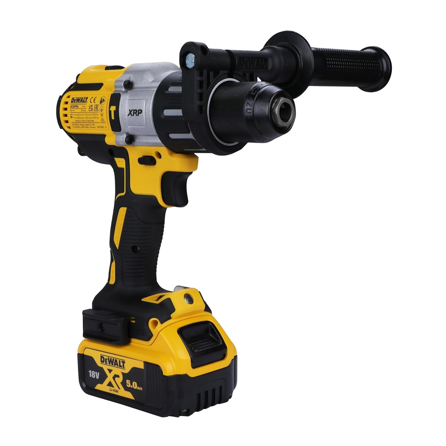 DEWALT DCD996P2 18V 13mm XR Li-ion Premium Cordless Hammer Drill Machine Driver with Brushless Motor with 2x5.0Ah Battery included