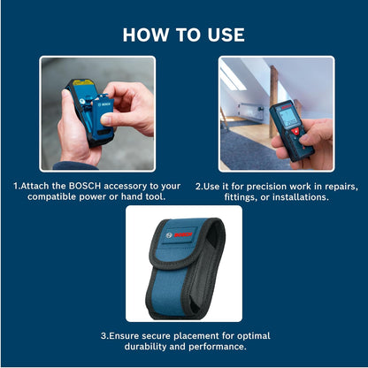 Bosch GLM 40 Pouch Professional – Durable, Long-Lasting Tool Part with Compact Design (10 x 2 x 2.7 cm, 28g) – Ideal for Everyday Use, Properly Packaged