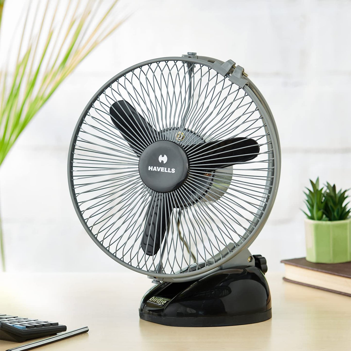 Havells Birdie 230mm Personal Fan (Black Grey)